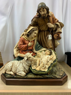 Holy Family with Lamb Nativity - HM55555