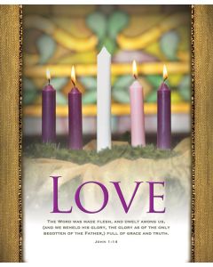 Love Advent Bulletin Cover - AJU3359