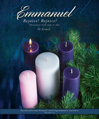 Emmanuel Advent Bulletin Cover - AJU3369