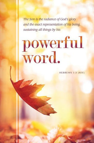 His Powerful Word Bulletin Cover - AJU7691