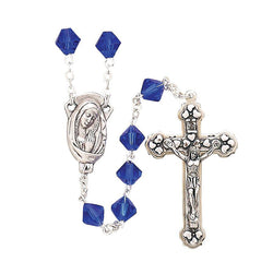 Sapphire Rosary-WOSR3968SAJC